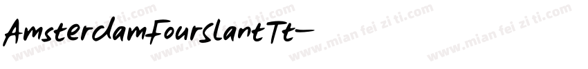 AmsterdamFourSlantTt字体转换