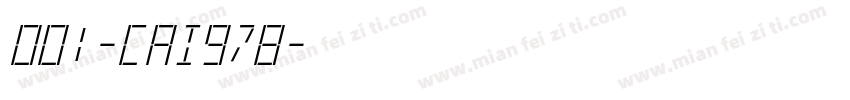 001-CAI978字体转换