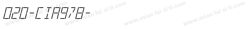 020-CIA978字体转换