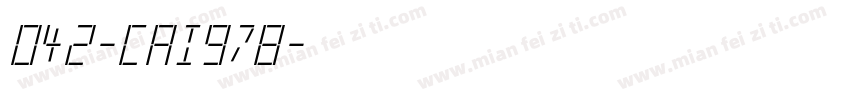 042-CAI978字体转换