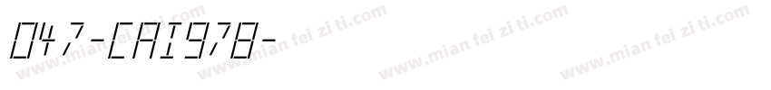 047-cai978字体转换