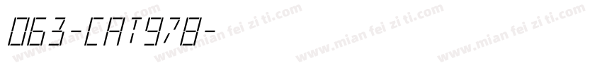 063-CAT978字体转换