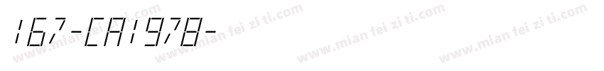 167-CA1978字体转换