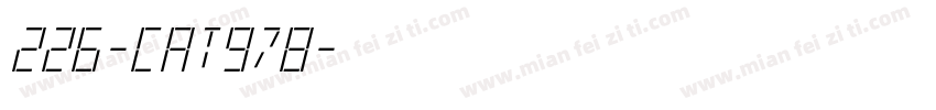 226-CAT978字体转换
