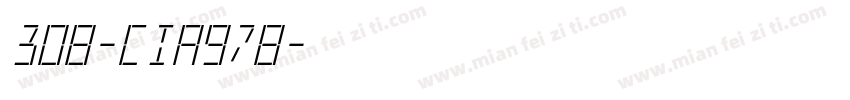 308-cia978字体转换