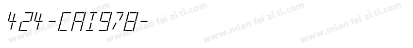 424-CAI978字体转换