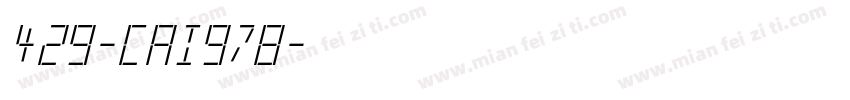 429-CAI978字体转换