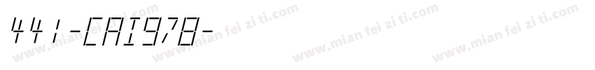 441-CAI978字体转换
