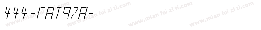 444-CAI978字体转换