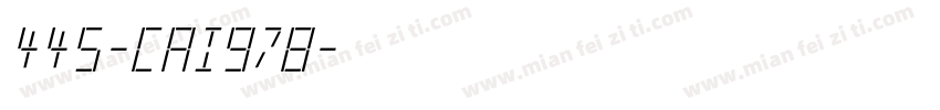 445-CAI978字体转换