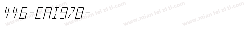446-CAI978字体转换
