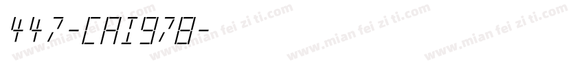 447-CAI978字体转换