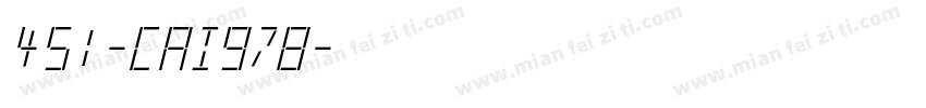 451-CAI978字体转换