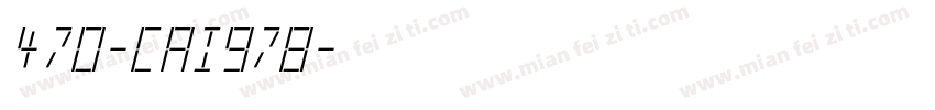 470-CAI978字体转换