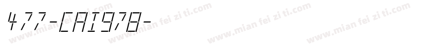 477-CAI978字体转换
