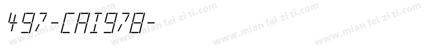 497-CAI978字体转换