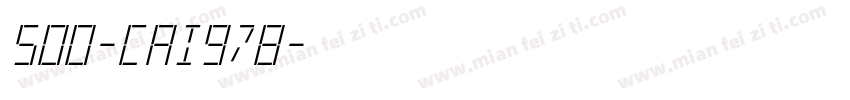 500-CAI978字体转换