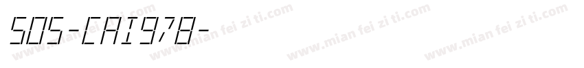 505-CAI978字体转换