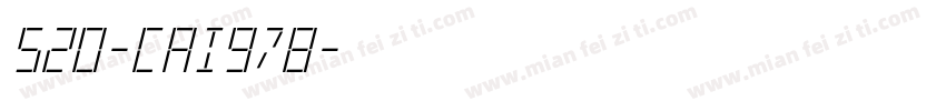 520-CAI978字体转换