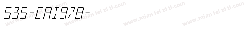 535-CAI978字体转换