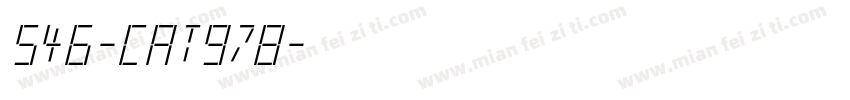 546-CAT978字体转换