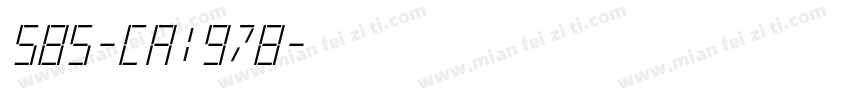 585-CA1978字体转换