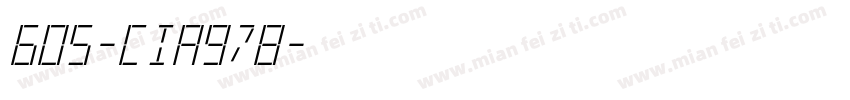 605-CIA978字体转换