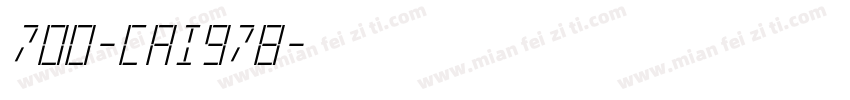 700-CAI978字体转换