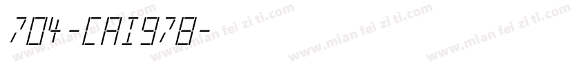 704-CAI978字体转换
