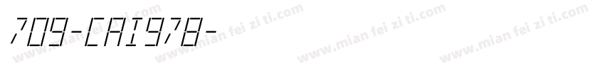709-CAI978字体转换