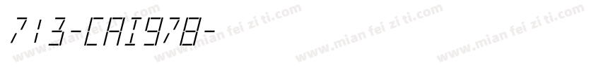 713-CAI978字体转换