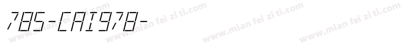 785-CAI978字体转换