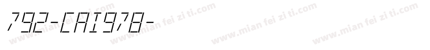 792-CAI978字体转换