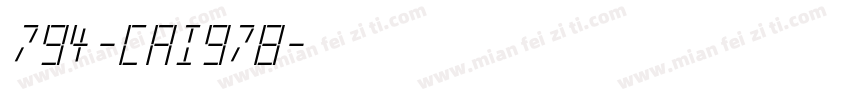 794-CAI978字体转换