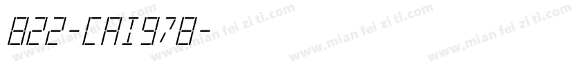 822-CAI978字体转换
