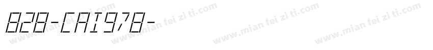 828-CAI978字体转换