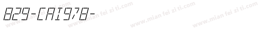 829-CAI978字体转换