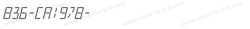 836-CA1978字体转换