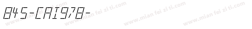 845-CAI978字体转换