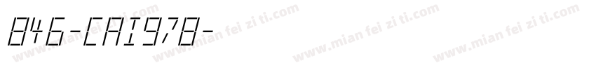 846-CAI978字体转换