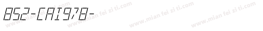 852-CAI978字体转换
