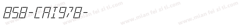 858-CAI978字体转换