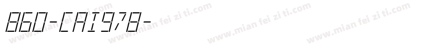 860-CAI978字体转换