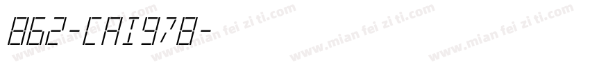 862-CAI978字体转换