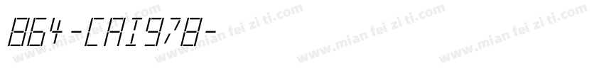 864-CAI978字体转换