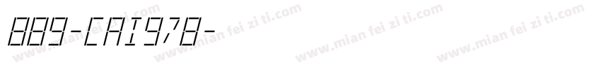 889-CAI978字体转换