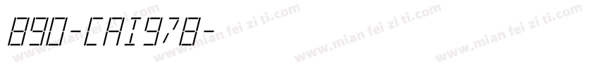 890-CAI978字体转换
