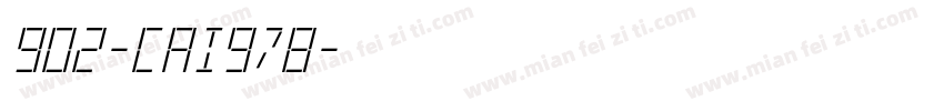 902-CAI978字体转换