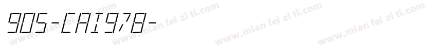 905-CAI978字体转换