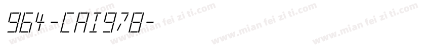 964-CAI978字体转换